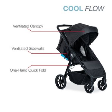 Britax&reg; B-Clever&trade; Single Stroller in Teal. View a larger version of this product image.