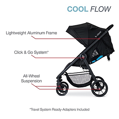 BRITAX&reg; B-Clever&trade; Single Stroller in Teal. View a larger version of this product image.