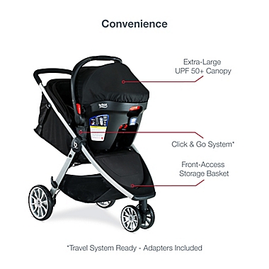 Britax&reg; B-Lively&trade;/B-Safe&reg; Gen2&trade; FlexFit&trade; Travel System in Twilight. View a larger version of this product image.