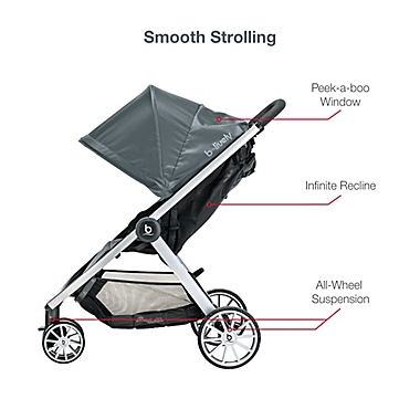 BRITAX&reg; B-Lively&trade;/B-Safe&reg; Gen2&trade; FlexFit&trade; Single Travel System in Fog. View a larger version of this product image.