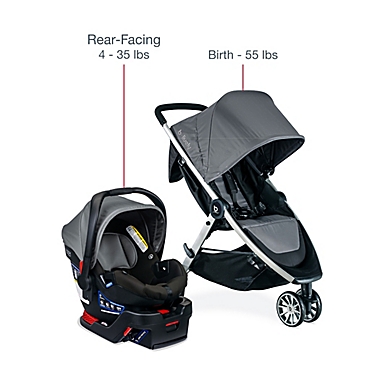 BRITAX&reg; B-Lively&trade;/B-Safe&reg; Gen2&trade; Single Travel System in Greystone. View a larger version of this product image.