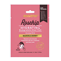 essano™ Rosehip Hydrating Biodegradable Sheet Mask with Manuka Honey