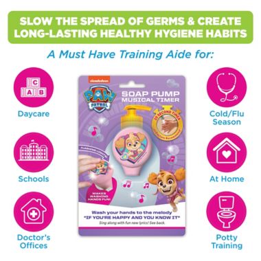 PAW Patrol&trade; Skye Soap Pump Musical Timer. View a larger version of this product image.