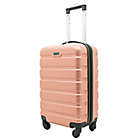 Alternate image 2 for Traveler&#39;s Club&reg; Luggage 20-Inch Hardside Spinner Carry On Suitcase in Rose Gold