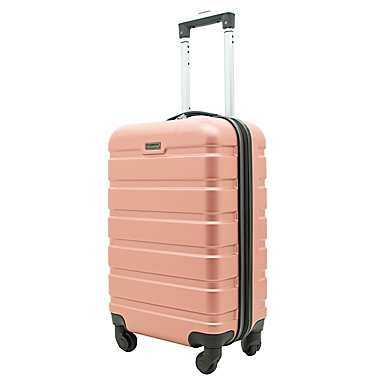 Traveler&#39;s Club&reg; Luggage 20-Inch Hardside Spinner Carry On Suitcase in Rose Gold. View a larger version of this product image.