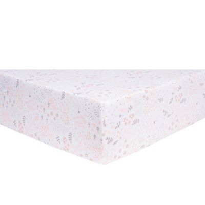 Trend Lab&reg; Blush Floral Fitted Crib Sheet in Pink