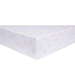 Trend Lab® Rainbow Fitted Crib Sheet in Pink