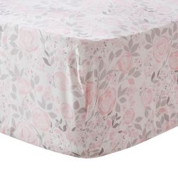 Levtex Baby® Colette Floral Fitted Crib Sheet in Pink