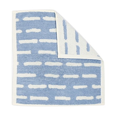 Marmalade&trade; Cotton Washcloth in Blue Stripe. View a larger version of this product image.