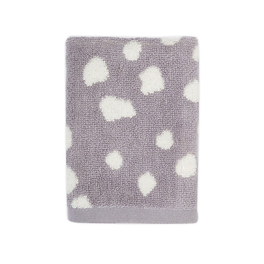Alternate image 1 for Marmalade™ Cotton Washcloth in White Dots