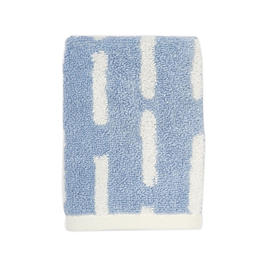 Marmalade&trade; Cotton Washcloth in Blue Stripe. View a larger version of this product image.