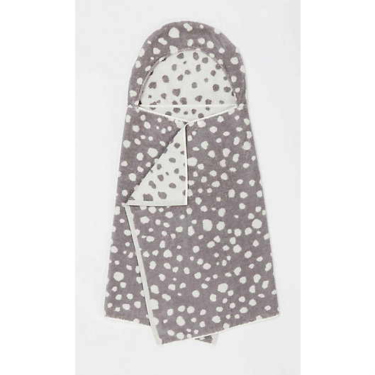 Alternate image 1 for Marmalade™ Cotton Hooded Bath Towel in White Dots
