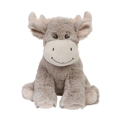 Trend Lab Mooshy Moose Plush Toy in Grey/Beige