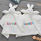 Alternate image 0 for Rainbow Name Baby Bunny Personalized Security Blanket