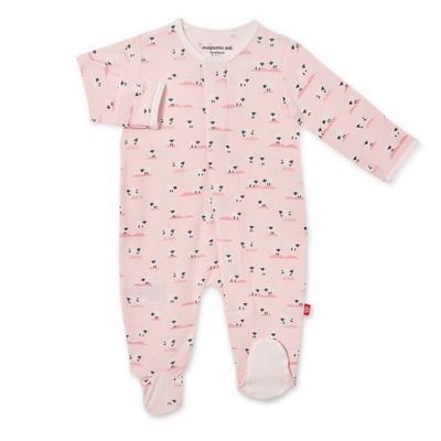 Magnetic Me&reg; by Magnificient Baby Newborn Baa Baa Baby Magnetic Footie in Pink