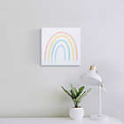 Alternate image 1 for Trend Lab&reg; Rainbow 11.5-Inch x 11.5-Inch Canvas Wall Art in Coral/Yellow
