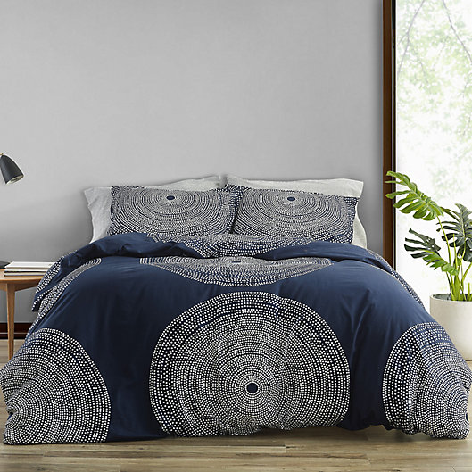 Alternate image 1 for marimekko® Fokus Comforter Set in Navy