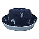 Alternate image 1 for Toby Fairy&trade; Infant Reversible Whale Bucket Hat in Navy