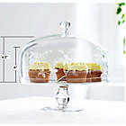 Alternate image 1 for Qualia Sylvan Clear Cake Stand with Dome