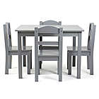Alternate image 1 for Humble Crew&reg; 5-Piece Toddler Table Set in Grey