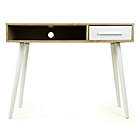 Alternate image 2 for Humble Crew Writing Desk with Shelf and Drawer Storage in White