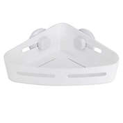 Simply Essential&trade; Suction Corner Shower Basket in White