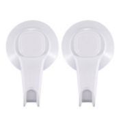 Simply Essential&trade; 2-Pack Suction Hooks in White