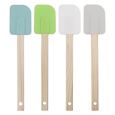 Simply Essential&trade; 4-Piece Silicone Spatulas Set in Multi. View a larger version of this product image.