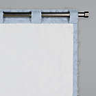 Alternate image 1 for Wild Sage&trade; Lyra 84-Inch Rod Pocket//Back Tab Curtain Panel in Blue Fog (Single)