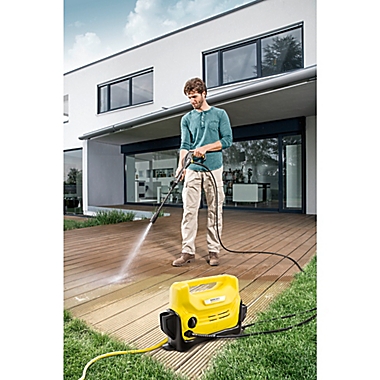 Karcher&reg; K2 Entry 1600PSI Electric Pressure Washer in Yellow. View a larger version of this product image.