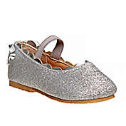 Laura Ashley&reg; Size 4 Ballerina Dress Shoe in Silver