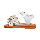 Alternate image 0 for Laura Ashley&reg; Size 4 Flower Band Sandal in White