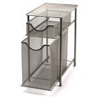 Alternate image 3 for Squared Away&trade; 2-Tier Metal Mesh Cabinet Drawer in Nickel