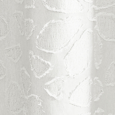 Peri Home 72-Inch x 72-Inch Clipped Floral Shower Curtain in White. View a larger version of this product image.