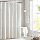 Alternate image 0 for Peri Home 72-Inch x 72-Inch Clipped Floral Shower Curtain in White