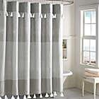 Alternate image 0 for Peri Home 72-Inch x 72-Inch Panama Stripe Dyed Ground Shower Curtain in Grey