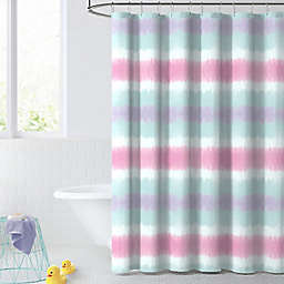 Dream Factory 72-Inch x 72-Inch Tie Dye Stripe Shower Curtain
