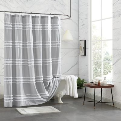 Dkny Chenille Stripe Shower Curtain, Mens Shower Curtain Ideas