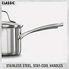 Alternate image 5 for Calphalon&reg; Classic Stainless Steel 1.5 qt. Covered Saucepan