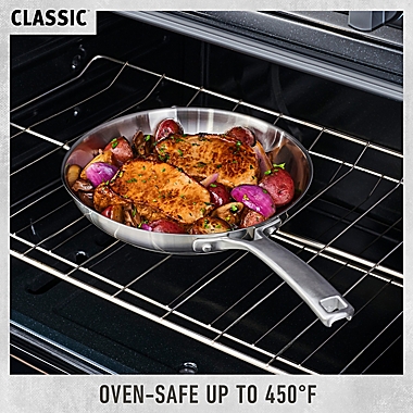 Calphalon&reg; Classic Stainless Steel 1.5 qt. Covered Saucepan. View a larger version of this product image.