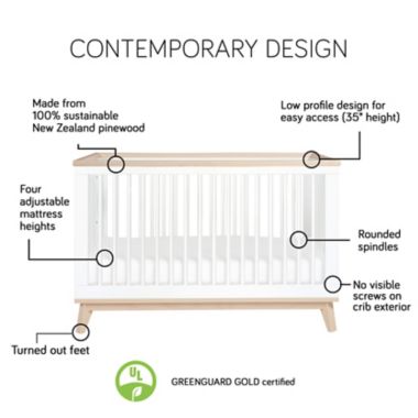 Babyletto Scoot 3-in-1 Convertible Crib. View a larger version of this product image.