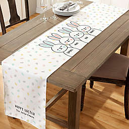 Easter Bunny Family Personalized Table Runner