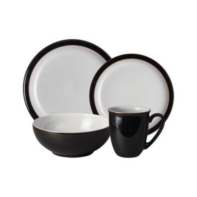 Denby Elements Dinnerware Collection In Black Bed Bath Beyond