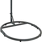 Alternate image 4 for Sunnydaze 76-Inch Steel Hanging Egg Chair Stand w/Round Base in Black