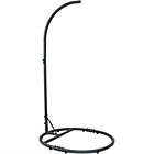 Alternate image 1 for Sunnydaze 76-Inch Steel Hanging Egg Chair Stand w/Round Base in Black