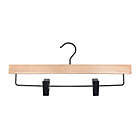 Alternate image 2 for Squared Away&trade; Wood Skirt Clip Hangers with Chrome Hardware (Set of 4)