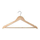 Alternate image 0 for Simply Essential&trade; Wood Suit Hangers with Chrome Hooks (Set of 10)