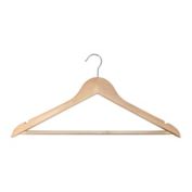 Simply Essential&trade; Wood Suit Hangers with Chrome Hooks (Set of 10)