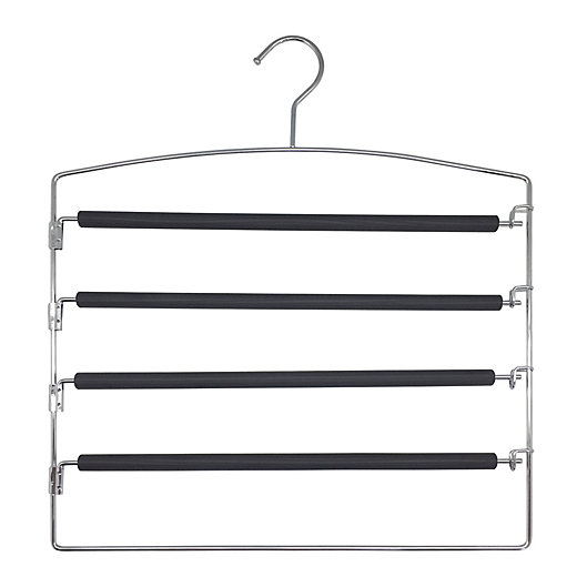 Alternate image 1 for Simply Essential™ 4-Tier Friction Swing Arm Pant Hanger