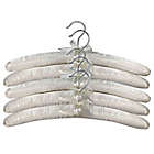 Alternate image 0 for Squared Away&trade; Satin Padded Hangers in Natural (Set of 5)